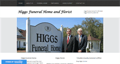 Desktop Screenshot of higgsfuneralhomeandflorist.com