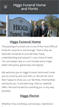 Mobile Screenshot of higgsfuneralhomeandflorist.com